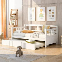 Bellemave® Wood Daybed Bed with Trundle - Bellemave