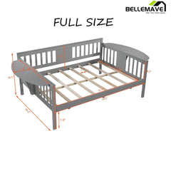 Bellemave® Wood Daybed with Small Foldable Table - Bellemave
