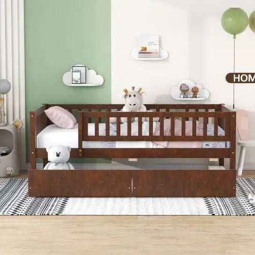 Bellemave® Wood Daybed with Two Drawers - Bellemave