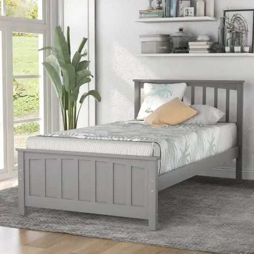 Bellemave Wood Platform Bed Twin size Platform Bed - Bellemave