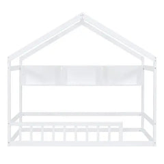 Bellemave Wooden House Bed with Storage Shelf - Bellemave