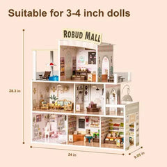 Bellemave Wooden Shopping Mall Dollhouse（Free shipping） - Bellemave